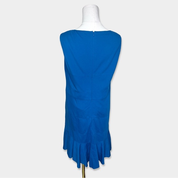 AKRIS PUNTO Knee Length Dress Size 12 Blue Color Sleeveless GUC - Picture 6 of 7